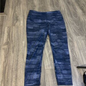 Eddie Bauer Blue Striped Leggings
